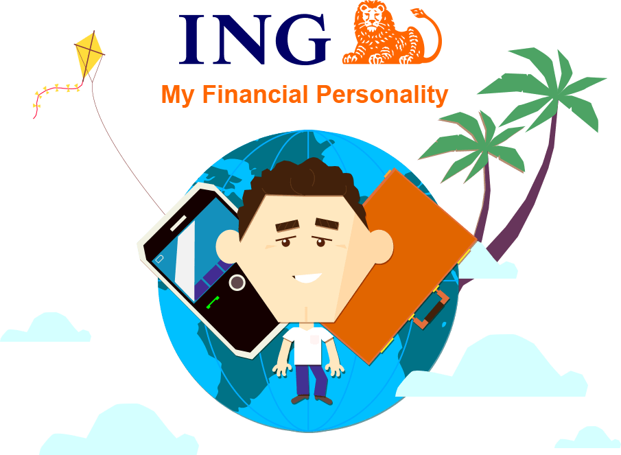 ING Financial Personality App Illustration